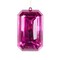 8″ Pink Rectangle Jewel Glitter Ornament – Sparkling Acrylic Jewel